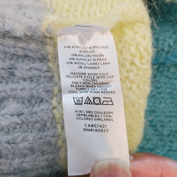 Lou & Gray for Loft Striped Knit Sweater and Mini Skirt Set Sz S Cozy Soft Fall - Picture 9 of 14